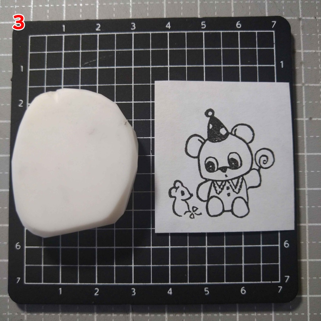 消しゴムはんこ 森の動物 くま・ねずみ・うさぎ・りす