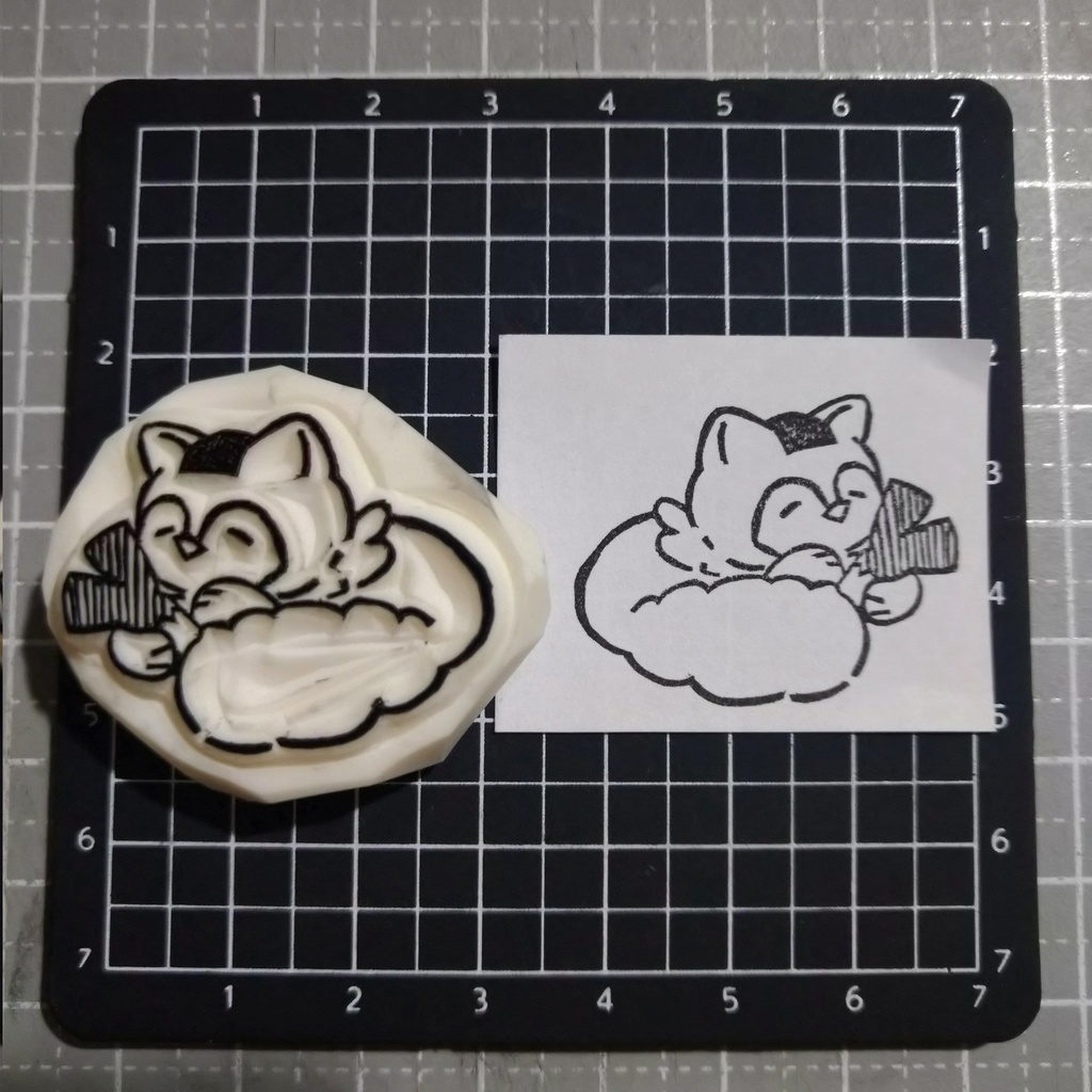 おにぎり な たぬきのはんこ その2