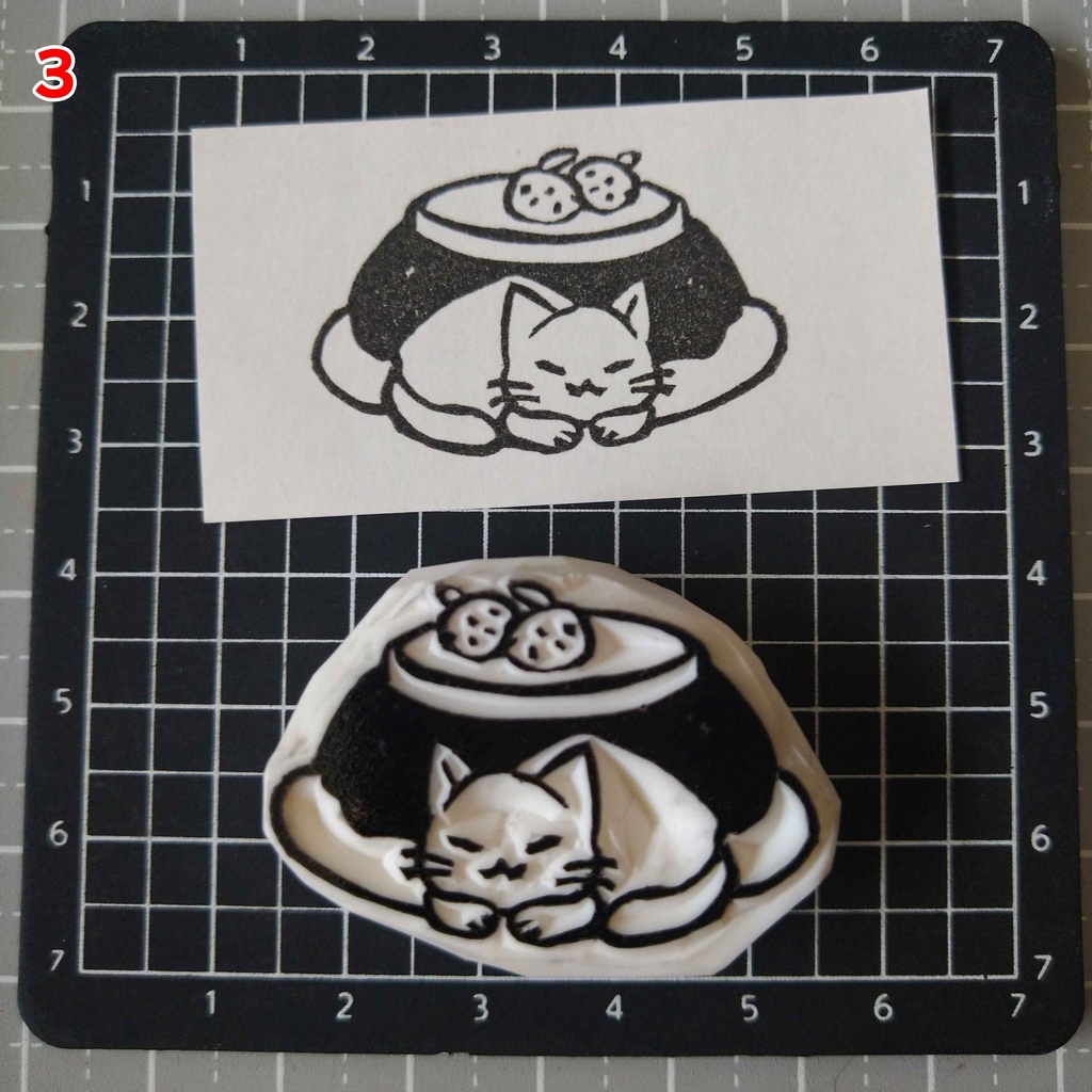 【1/31~2/1 単品50円引き】消しゴムはんこ 冬シリーズ たぬきときつね鍋もあります