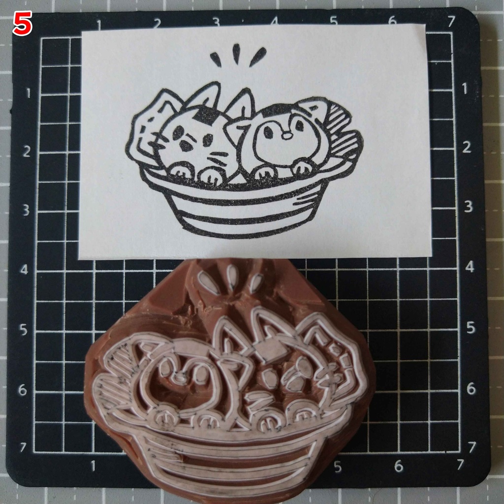 【1/31~2/1 単品50円引き】消しゴムはんこ 冬シリーズ たぬきときつね鍋もあります