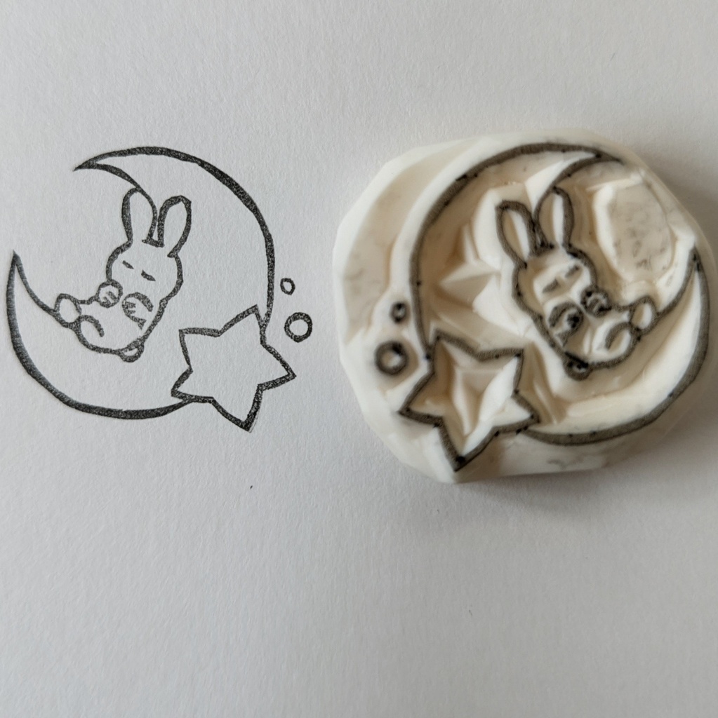 消しゴムはんこ 12ヶ月