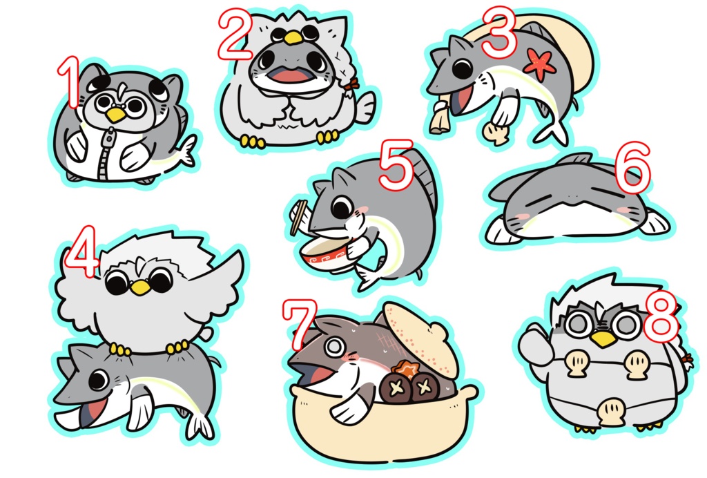 鳩ねこコラボ1周年記念　みねぽっぽさんセット