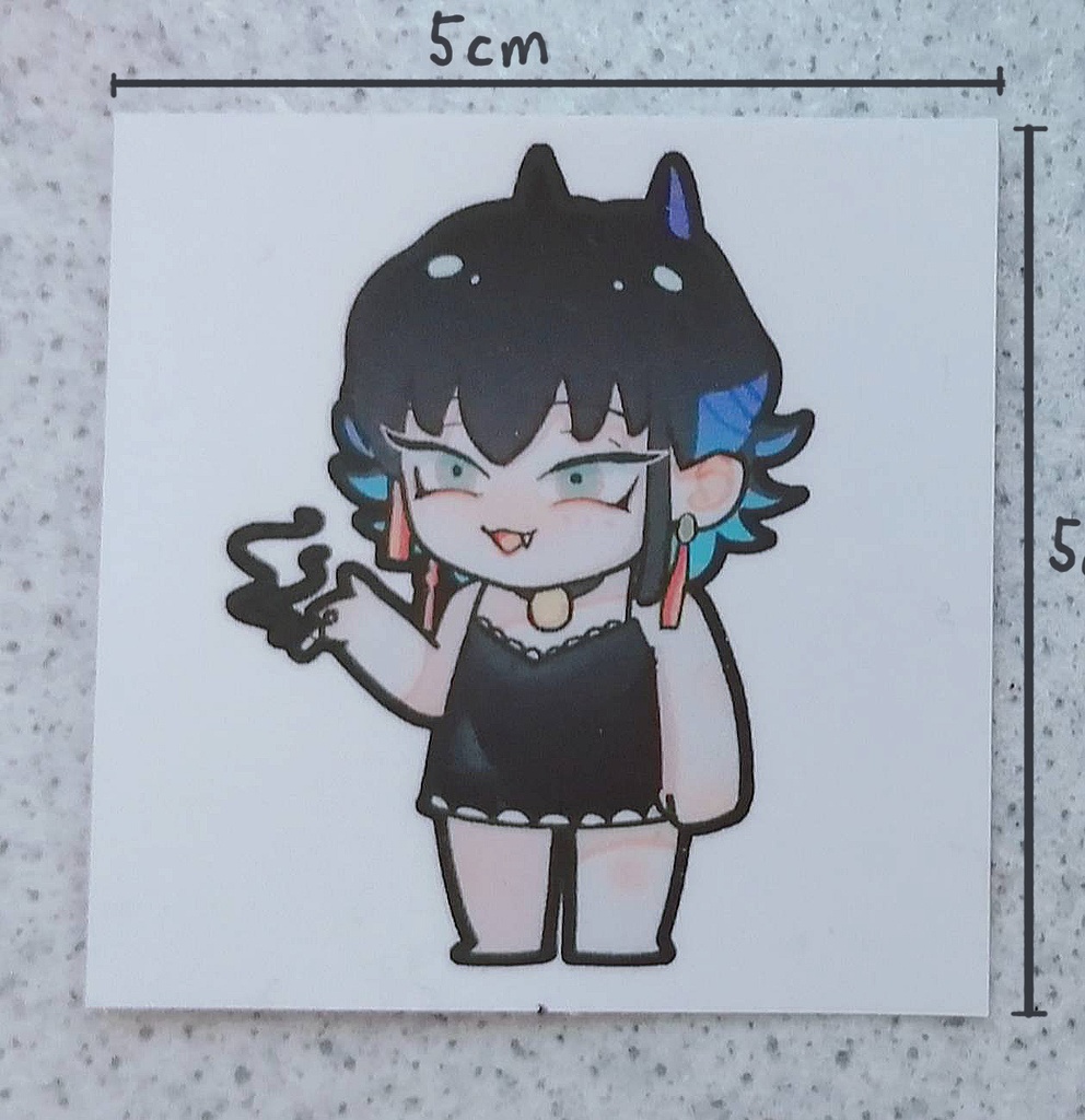 魑魅魍魎　ステッカー鬼魅ちゃん