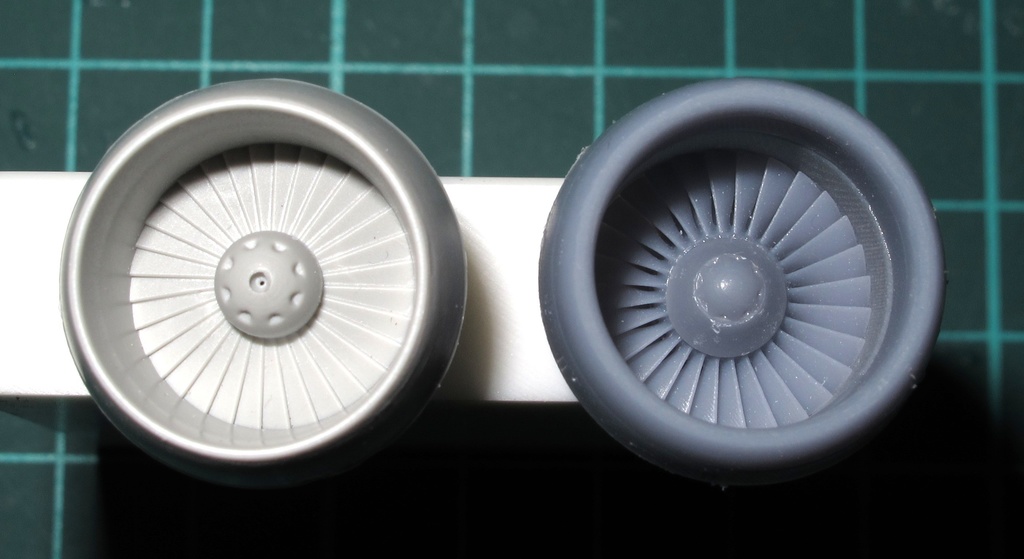 1/72 GE TF34 エンジンファン改造パーツ Ver.2(イタレリ/タミヤ製A-10A サンダーボルトII用)