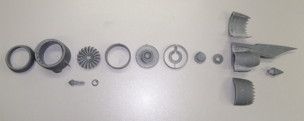 1/144 ボーイング 787-8用 GEnx-1Bエンジンセット 初期型