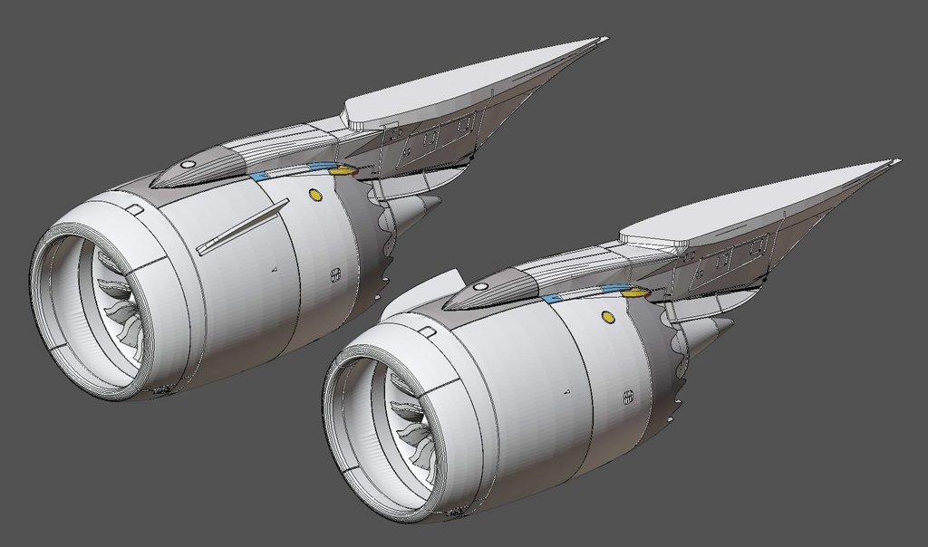1/144 ボーイング 787 -8用 GEnx-1Bエンジンセット 現行型 Ver.2