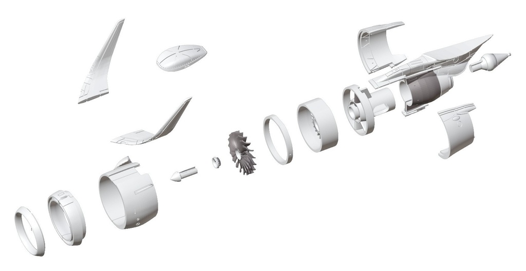 1/144 エアバス A320/321neo用 LEAP-1Aエンジンセット Ver.2