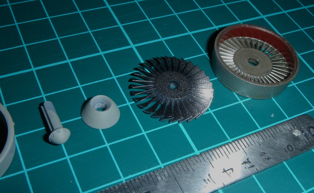 1/48 GE TF34 エンジンファン改造パーツ Ver.2(イタレリ製A-10A サンダーボルトII用)