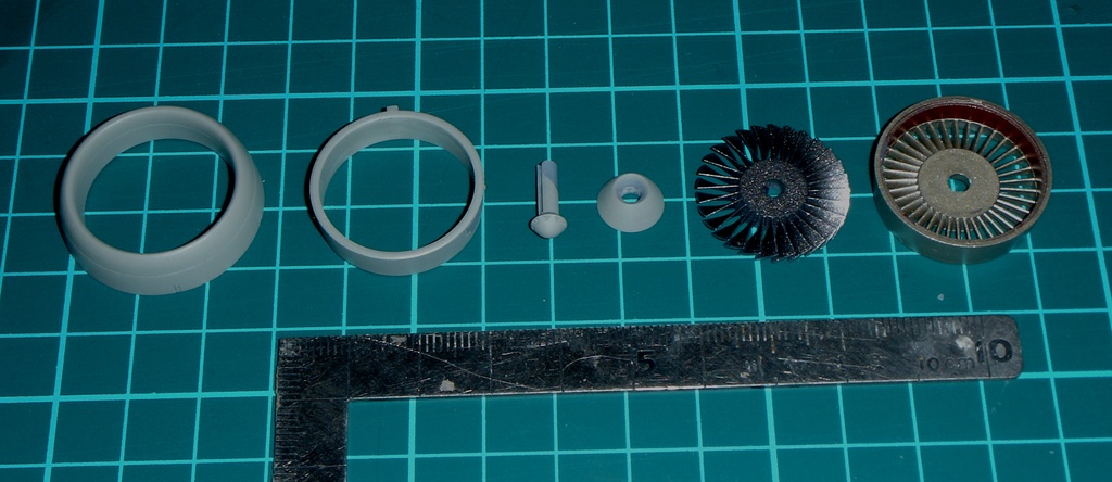 1/48 GE TF34 エンジンファン改造パーツ Ver.2(イタレリ製A-10A サンダーボルトII用)