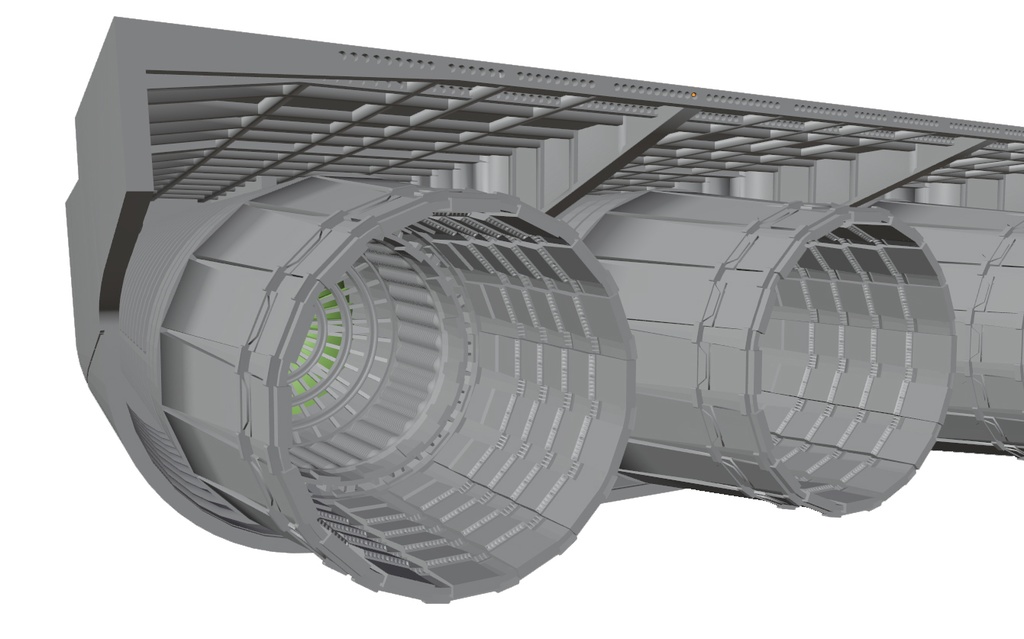 1/72 XB-70 試作戦略爆撃機 エンジン改造パーツ(イタレリ、AMT用)Ver.2