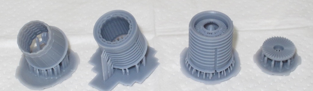 1/72 XB-70 試作戦略爆撃機 エンジン改造パーツ(イタレリ、AMT用)Ver.2