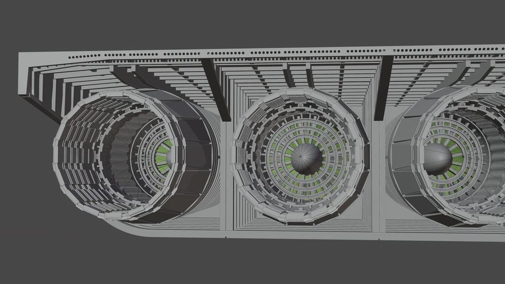 1/72 XB-70 試作戦略爆撃機 エンジン改造パーツ(イタレリ、AMT用)Ver.2