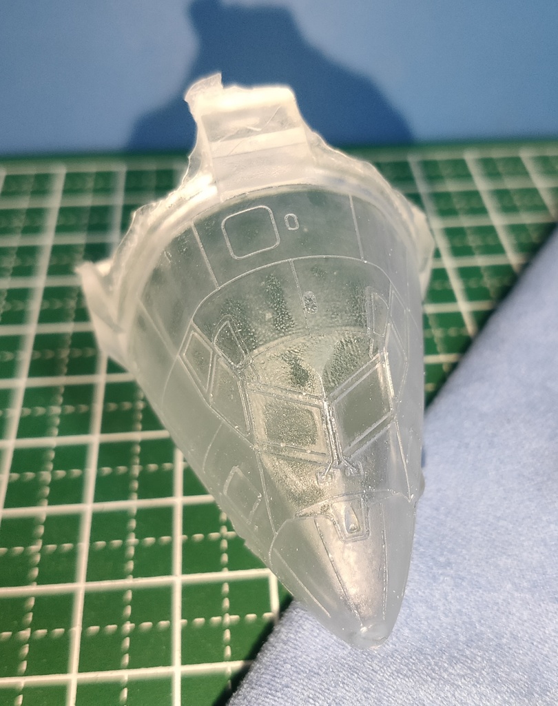 クリアーパーツのみ!!(ただしB品サンプル)1/144 航空自衛隊C-2 コレクトノーズ改造パーツセット用