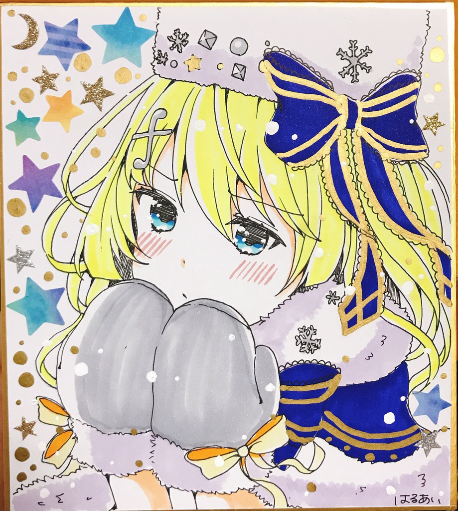 バトガ色紙 花音