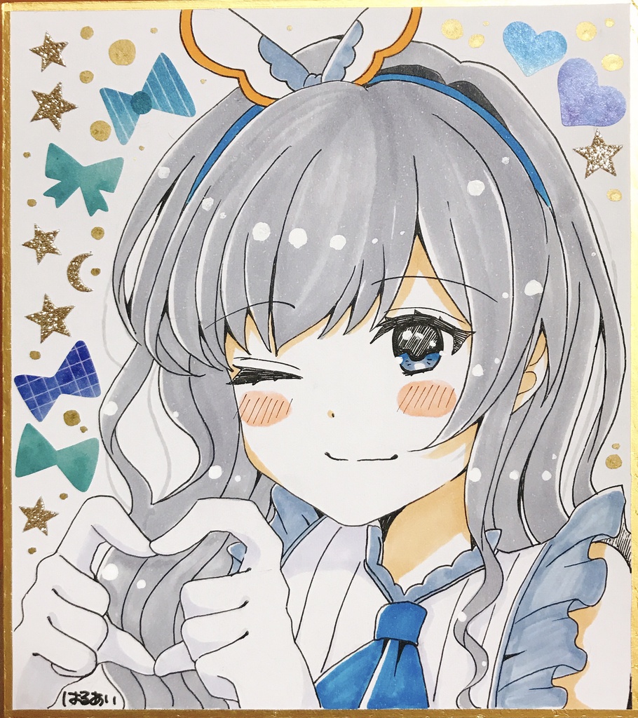 バトガ色紙 遥香