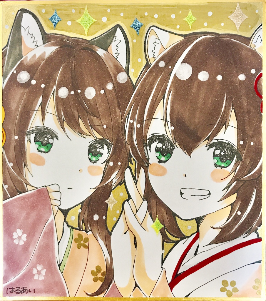 バトガ色紙 みきミサ