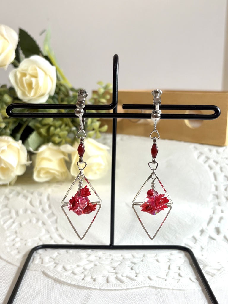 チームモチーフ イヤリング•ピアス【朱雀野アレン】