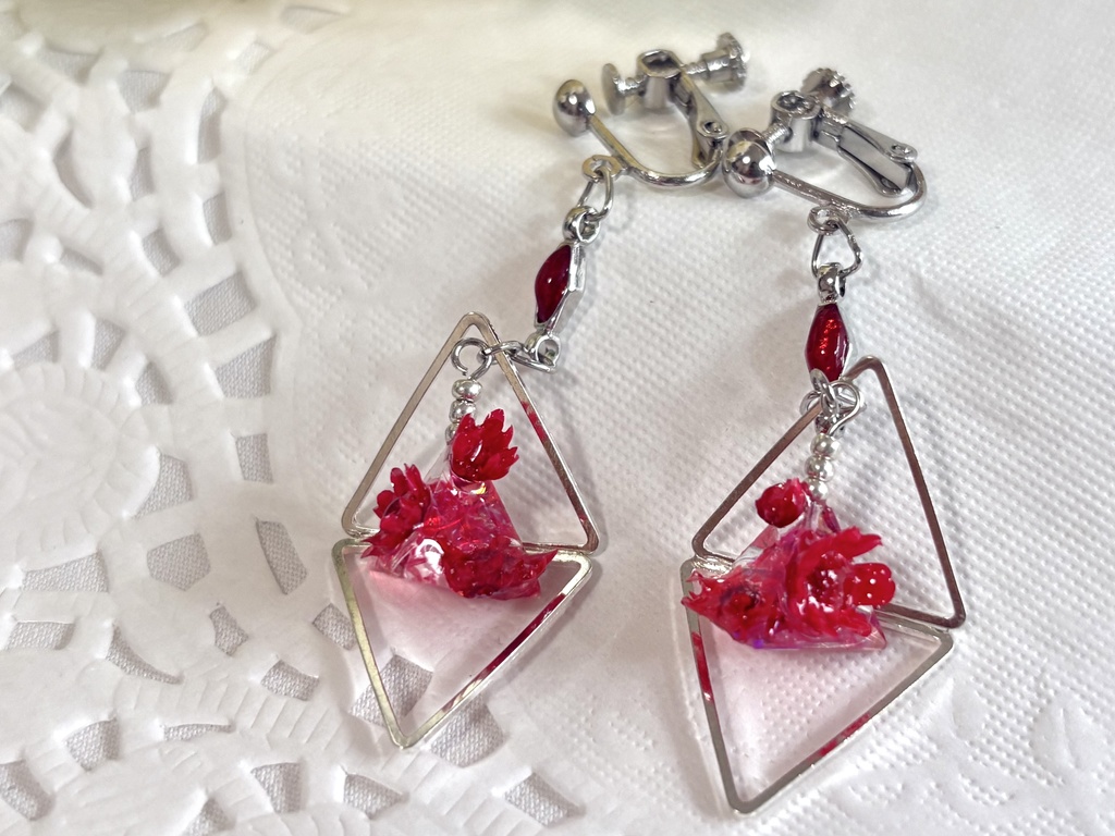 チームモチーフ イヤリング•ピアス【朱雀野アレン】