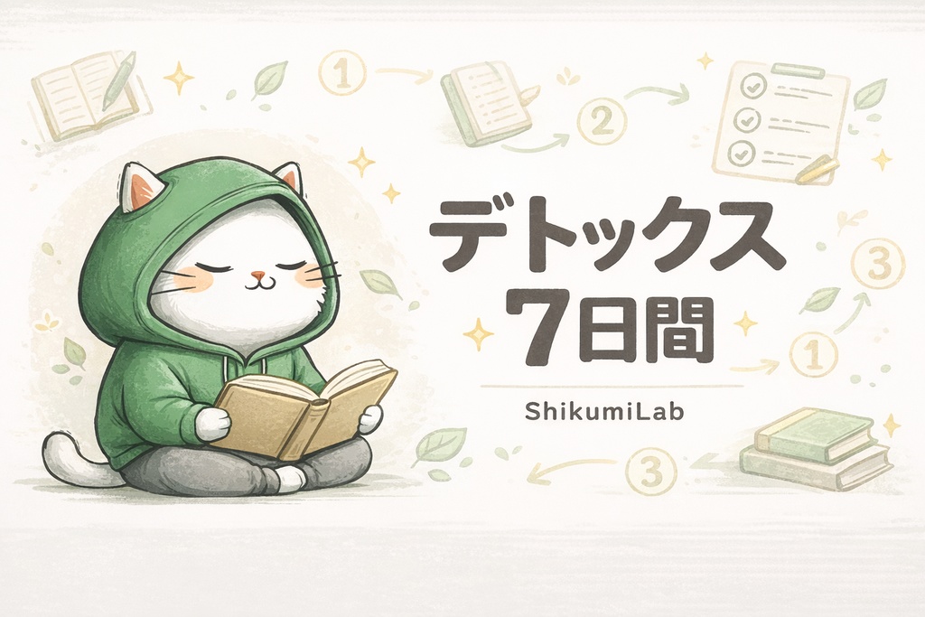 【テンプレ7個+AIリフレクション付き】デジタルデトックス 7日間チャレンジ Notionテンプレート