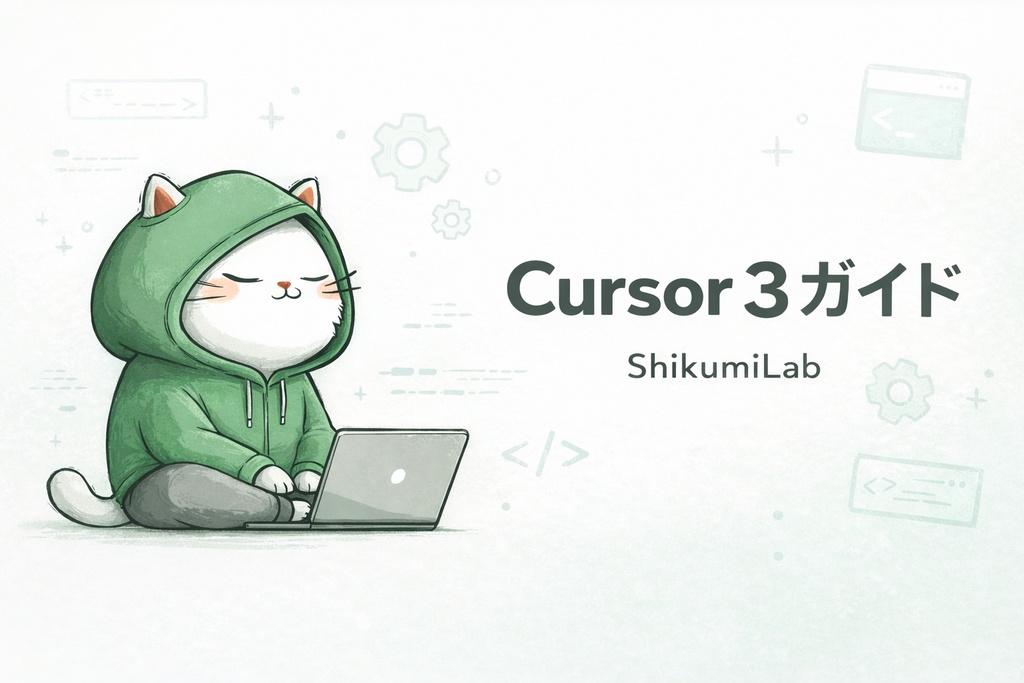 【ガイド7本+比較表+チートシート】Cursor 3 パラレルAIエージェント開発ガイド