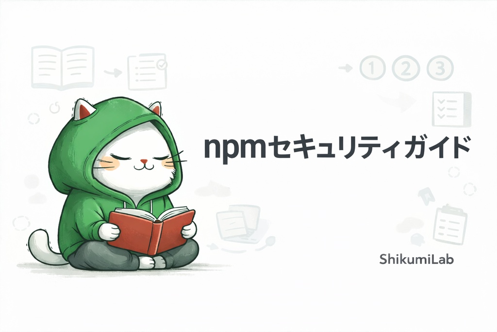 【ガイド4章+実践テンプレ3個】npmサプライチェーン攻撃 防衛ガイド