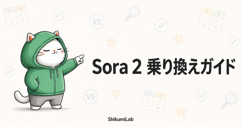 【プロンプト互換マップ4種+用途別テンプレ4種+移行ロードマップ】Sora 2 乗り換えガイド AI動画ツール移行キット