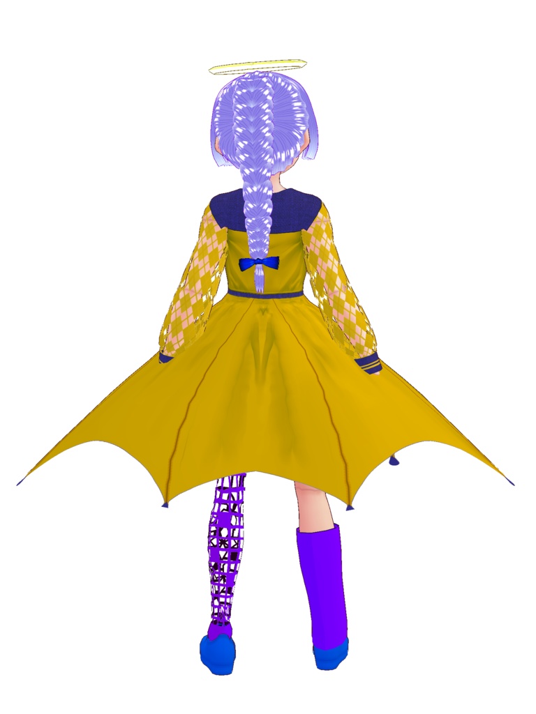 【VRoid】雨傘のワンピース