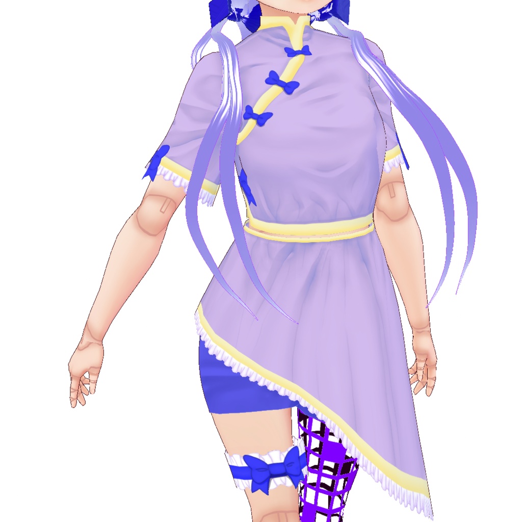 中華風ロリータワンピース(アシンメトリー)