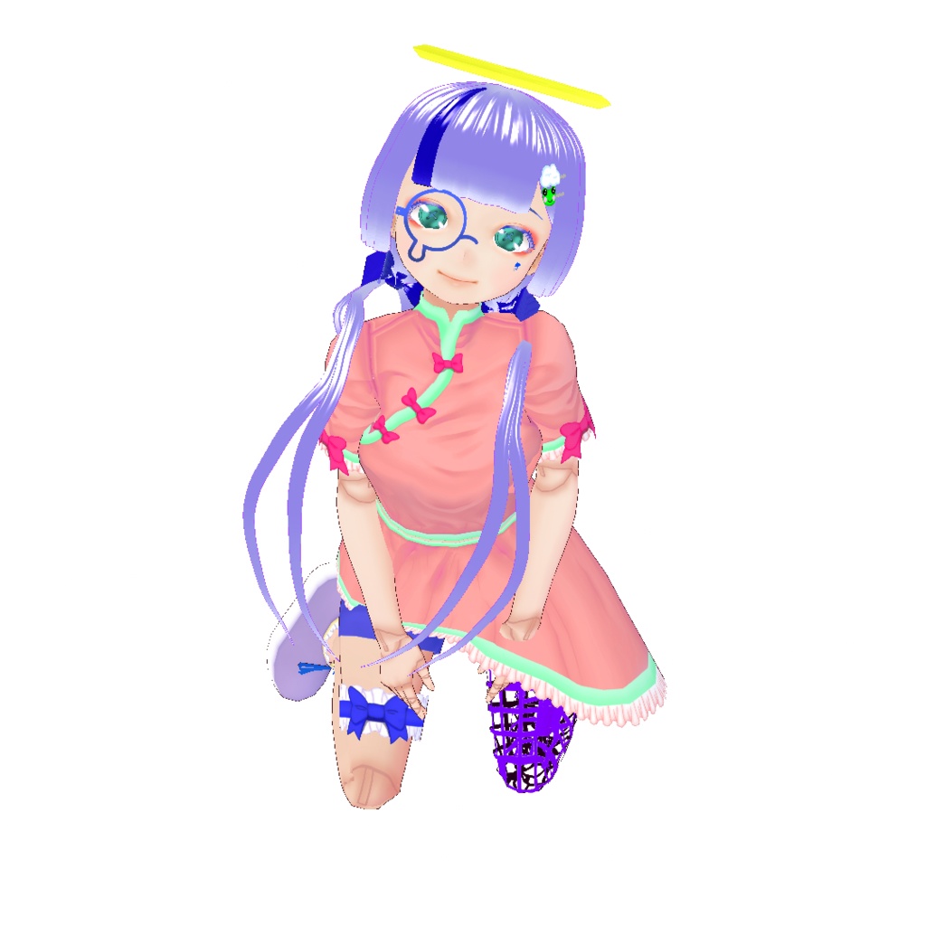 中華風ロリータワンピース(アシンメトリー)