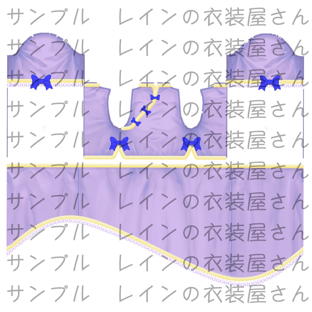 中華風ロリータワンピース(アシンメトリー)