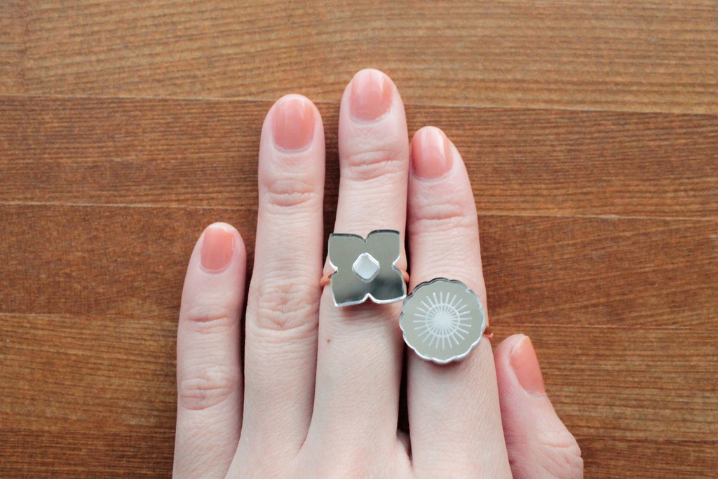 金荒誕生花 リング