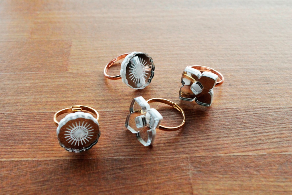 金荒誕生花 リング