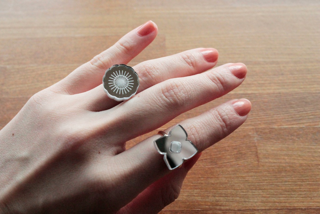 金荒誕生花 リング