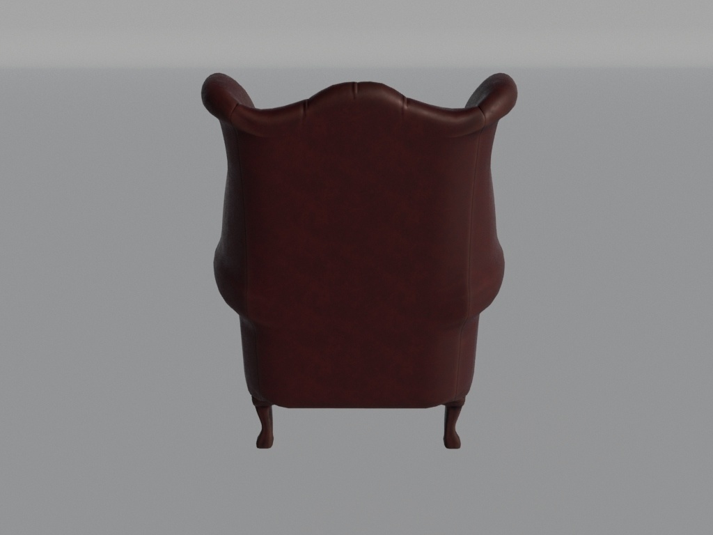 チェスターフィールド ハイバックウィングチェア