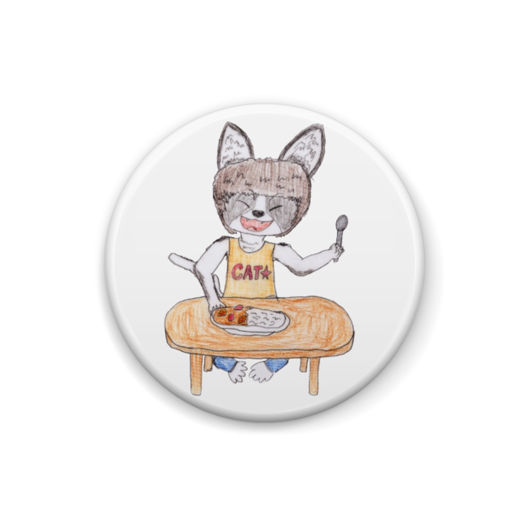 【オリジナルキャラクター】猫缶バッジ