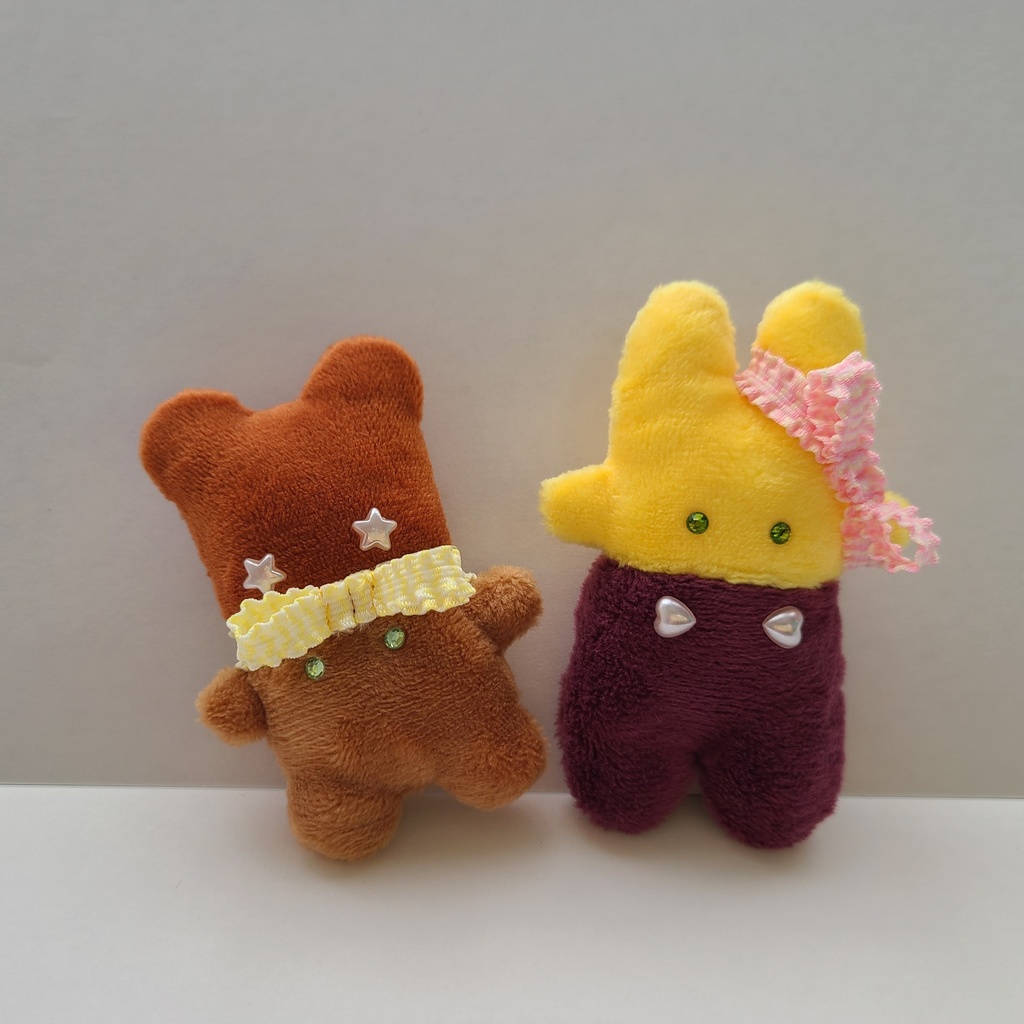 ぬい用アクセサリー フリルゴムリボン