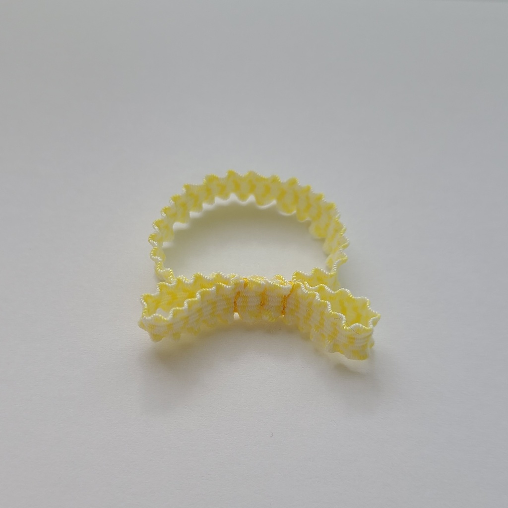 ぬい用アクセサリー フリルゴムリボン