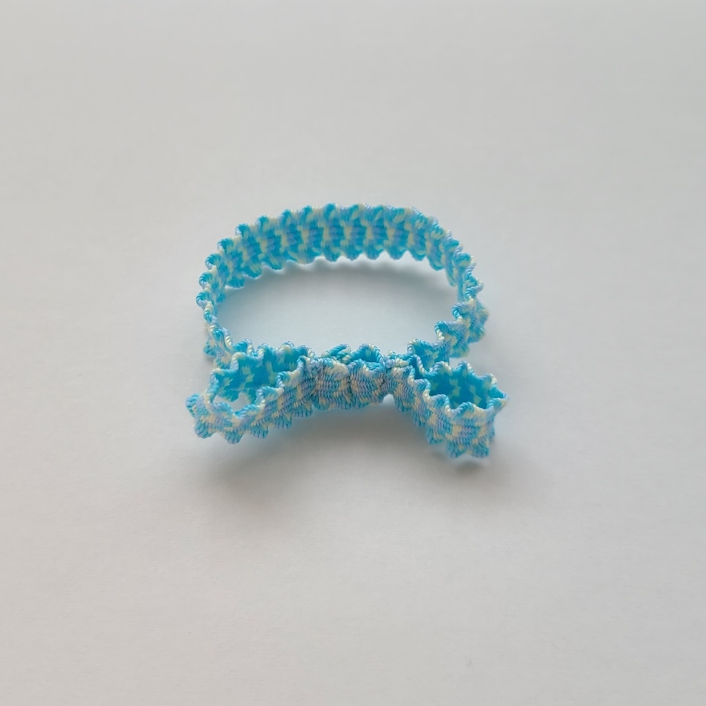 ぬい用アクセサリー フリルゴムリボン