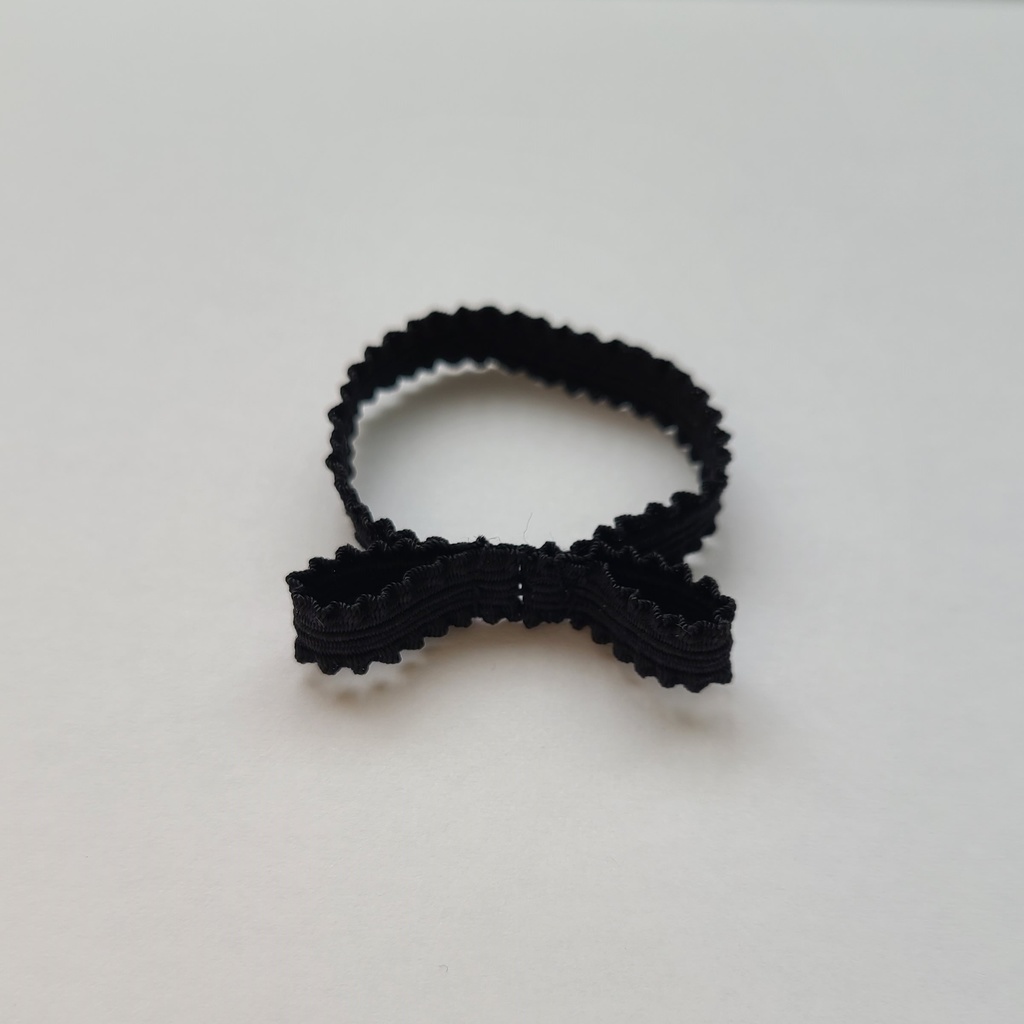 ぬい用アクセサリー フリルゴムリボン