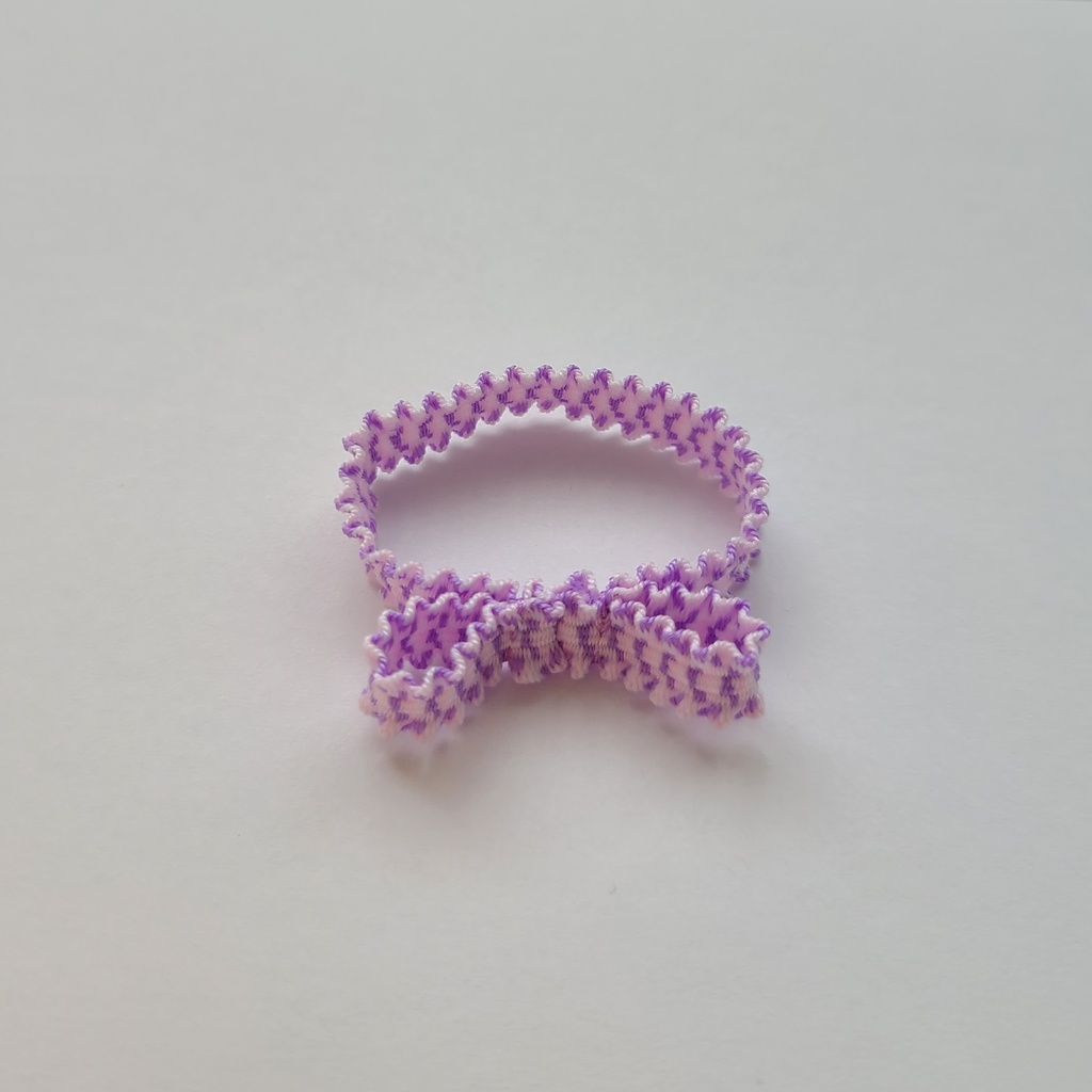 ぬい用アクセサリー フリルゴムリボン