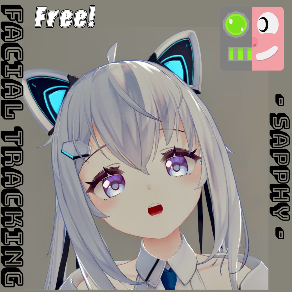 サフィー-Sapphy- V2 Facial Tracking Add-on [Free]