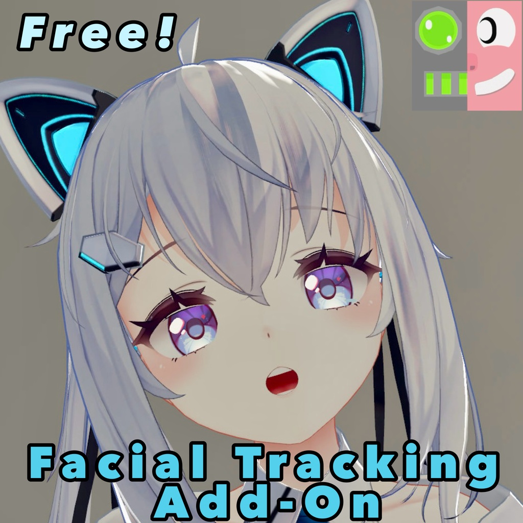 サフィー-Sapphy- V2 Facial Tracking Add-on [Free]