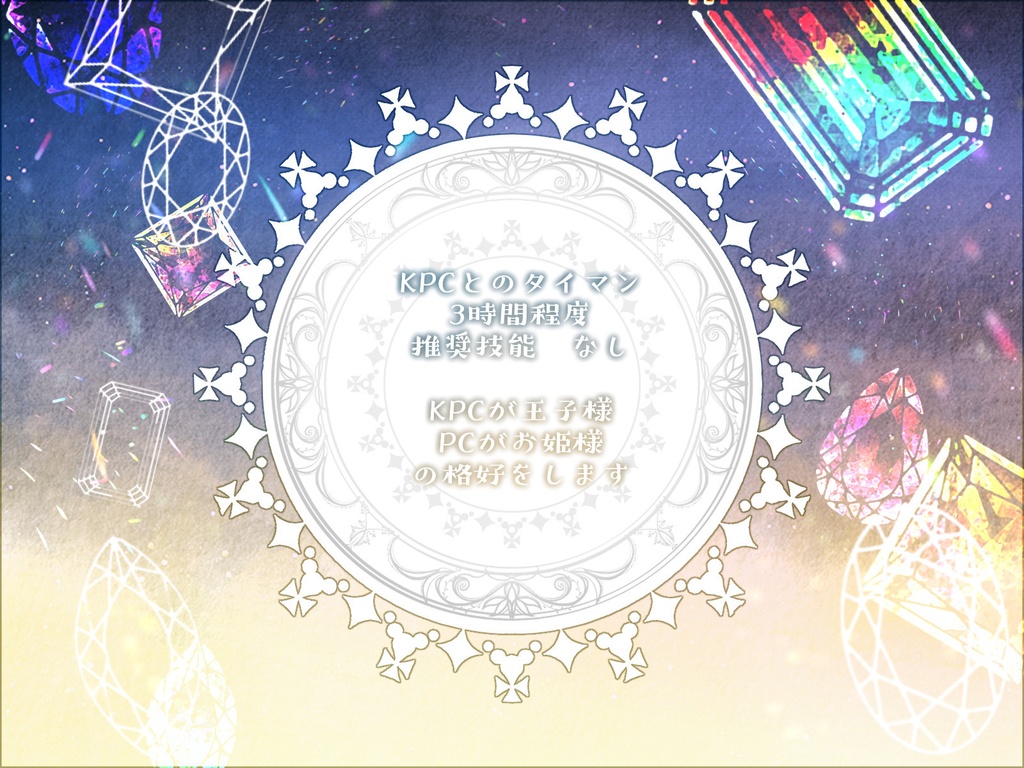 【CoCシナリオ】王子は僕と世界を騙る