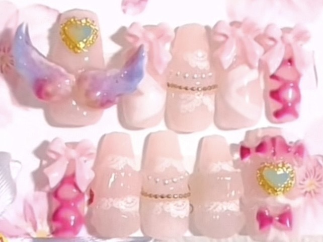 [No resale] Aikatsu Aurora Kiss Style Nail Tip Recommended by Kassenomiya Ichigo