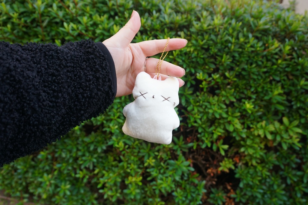 メガバッテンネコちゃんのぬいぐるみキーホルダー