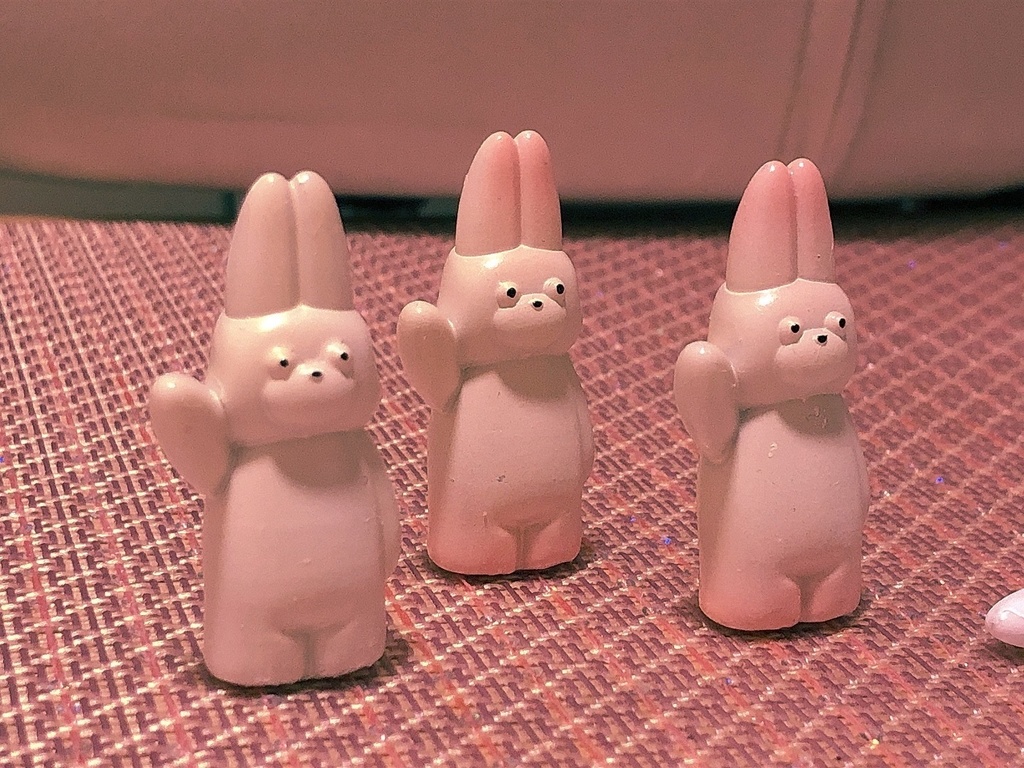 デゴのミニフィギュア　ちいさい　白