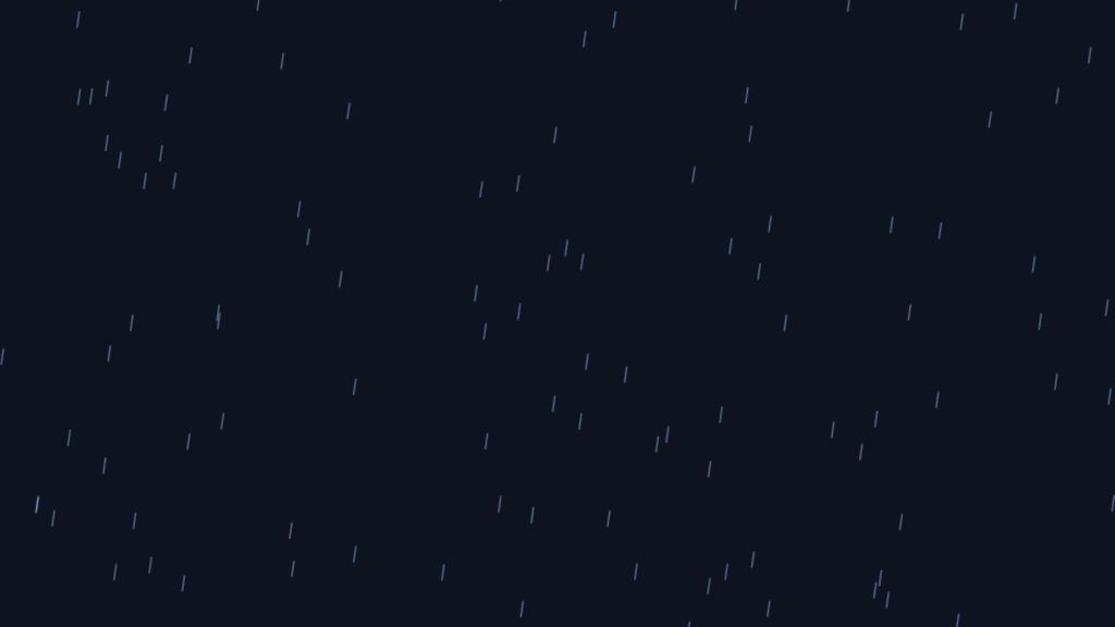 【OBS用】動く待機背景(雨・星空・焚き火・波・ドット)|5種類・設定は日本語で書き換えるだけ