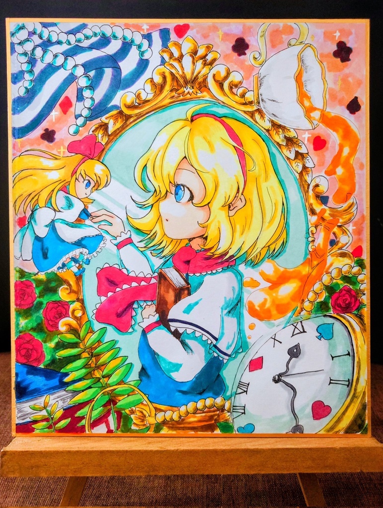 【中色紙】東方project 魔理沙 アリス
