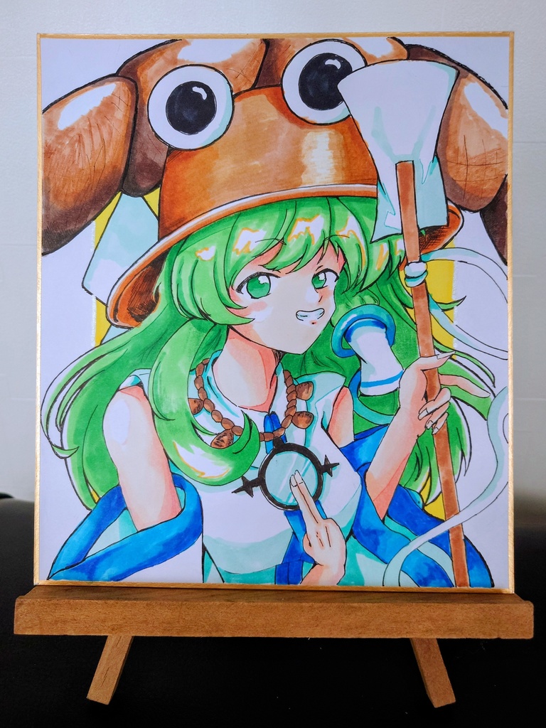 【中色紙】東方project 早苗 諏訪子