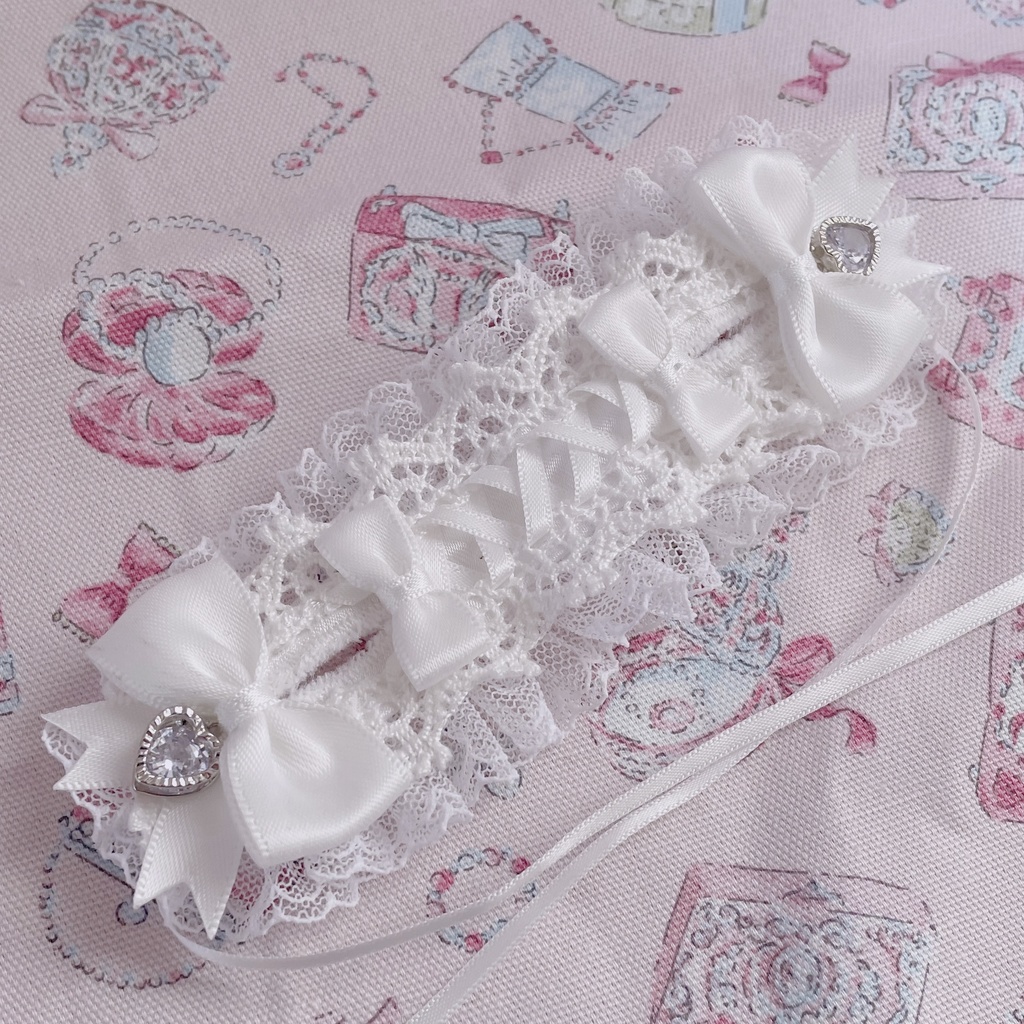 ロリィタヘッドドレス(しろ)